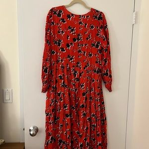 Zara Floral Print Midi Dress